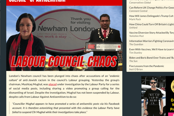 featured image thumbnail for post LAAS quoted over Newham council antisemitism