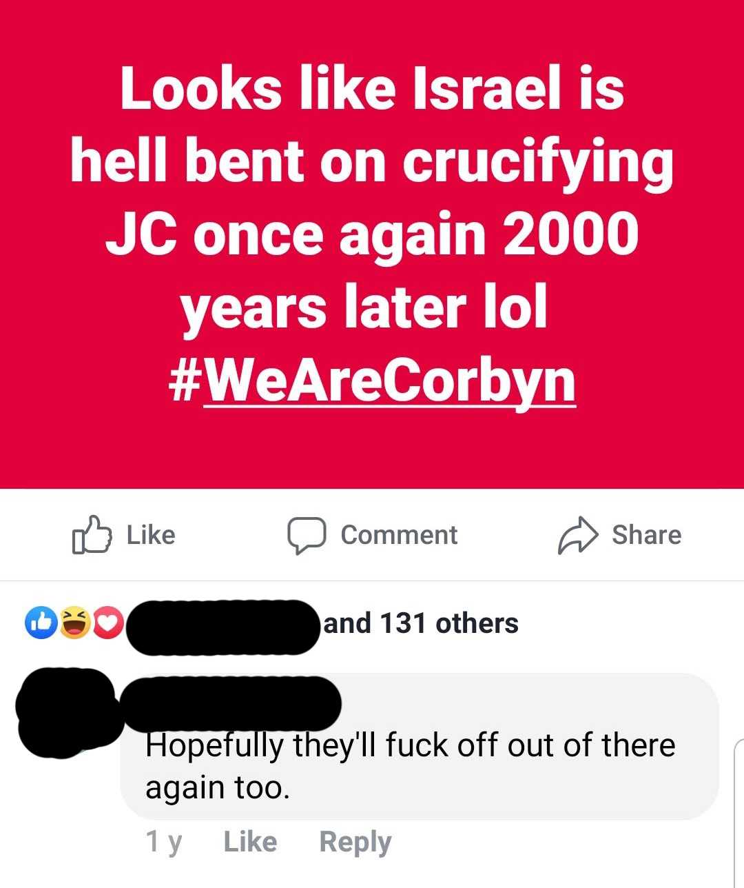 Christ killers to deny Labour antisemitism