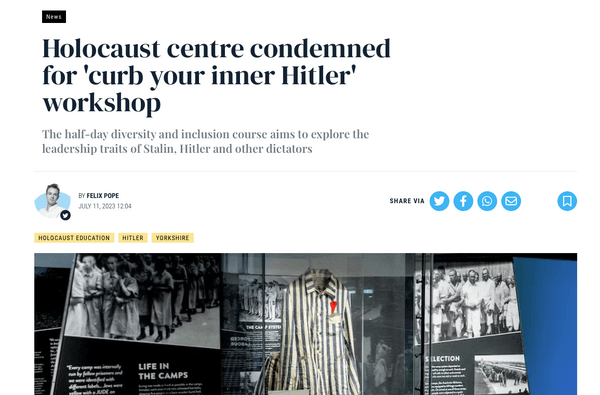 featured image thumbnail for post LAAS uncover 'inner Hitler' workshop